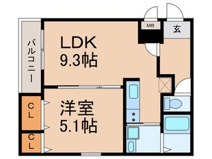 フジパレス千里山の物件間取画像